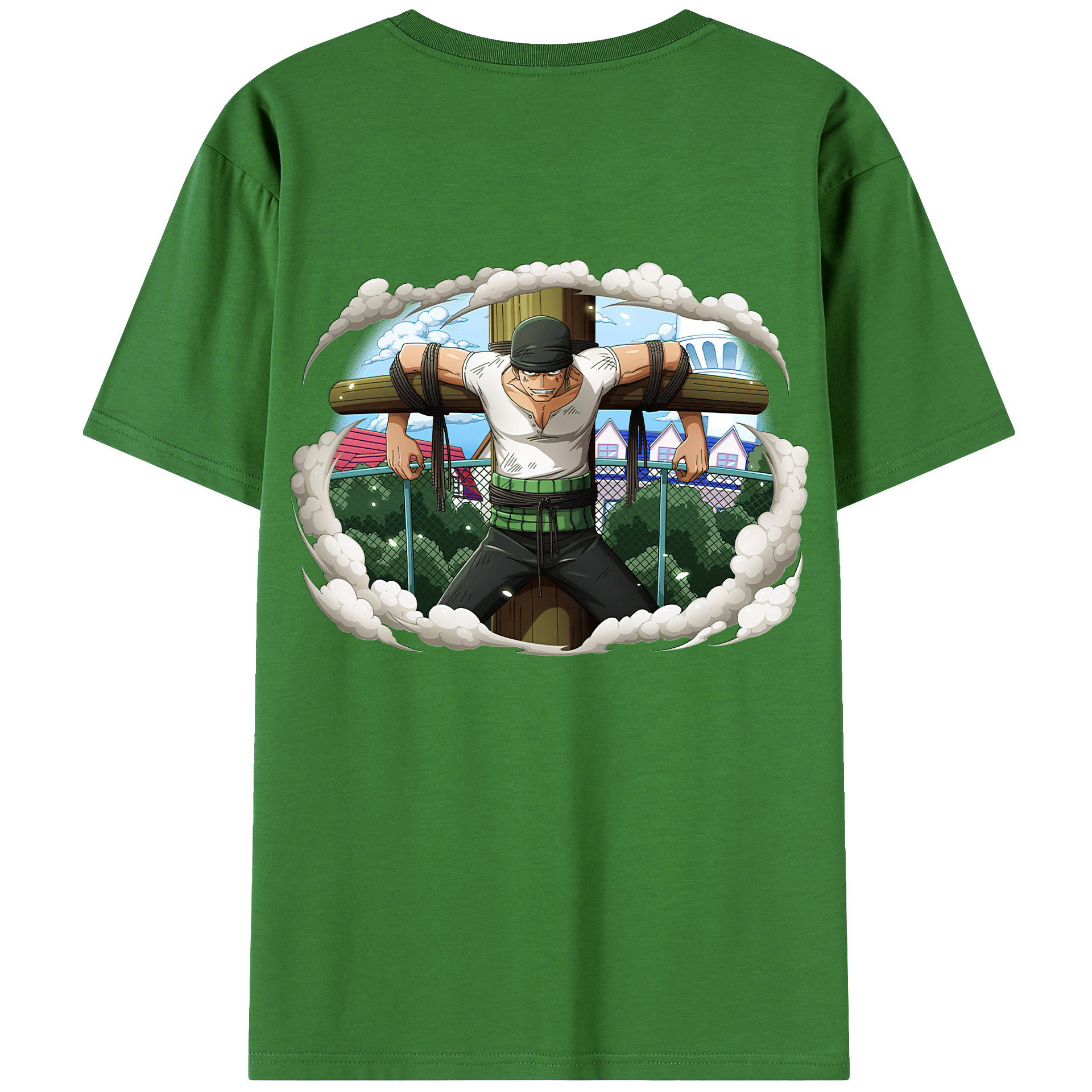 ワンピース ロロノア・ゾロ ONE PIECE Roronoa Zoro レディース半袖Tシャツ(バックプリント)
